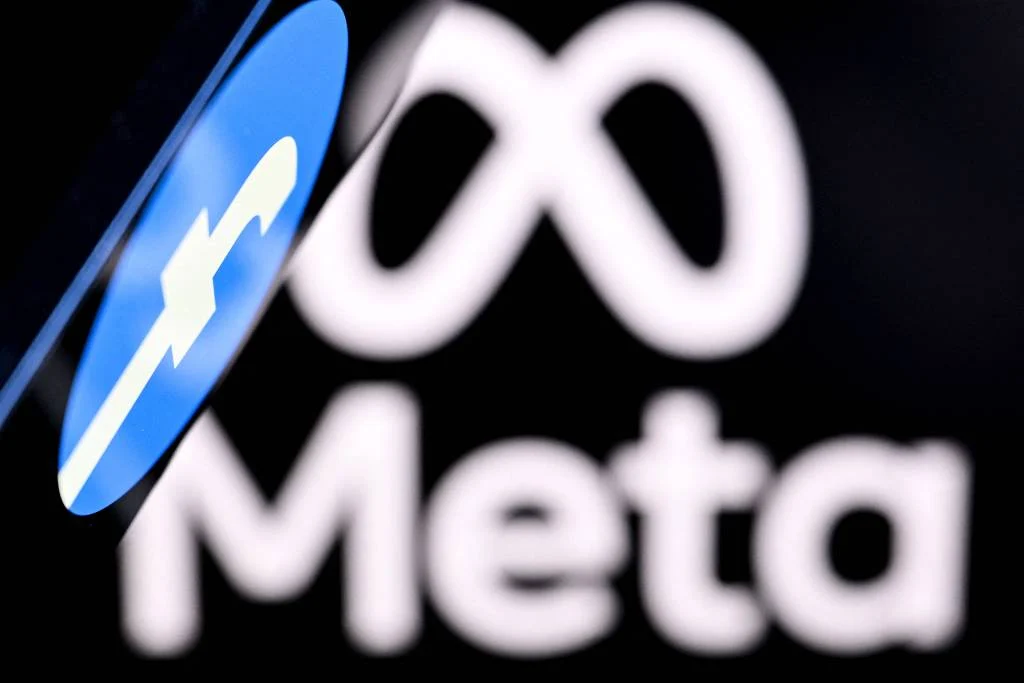 Símbolo da Meta, empresa de tecnologia dona do Facebook, do Instagram e do WhatsApp - Kirll Kudryavtsev - 16.set.26/AFP