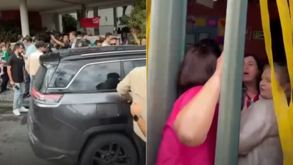 Flávio Bolsonaro e Michelle são hostilizados ao votar; veja vídeos