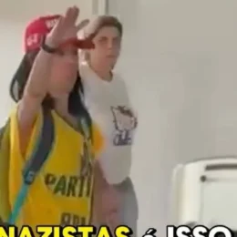 Polícia identifica mulher filmada fazendo saudação nazista após votar no RJ