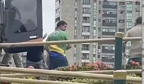 EXCLUSIVO: No Rio, Flávio usa helicóptero apreendido com R$ 7 mi do ‘Faraó dos Bitcoins’ 