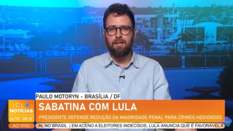 Lula defende redução da maioridade penal para crimes hediondos no JN. Por Paulo Motoryn