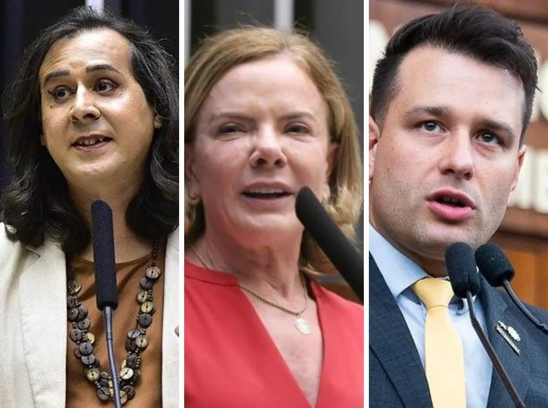 Duda Salabert (PDT-MG), Gleisi Hoffmann (PT-PR) e Leonel Radde