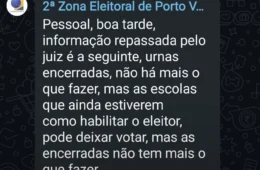 Ordem de prorrogação do STF não chega à tempo e zonas eleitorais fecham urnas