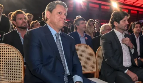 Lançamento do CNN Money teve Vorcaro e Tarcísio como convidados de honra