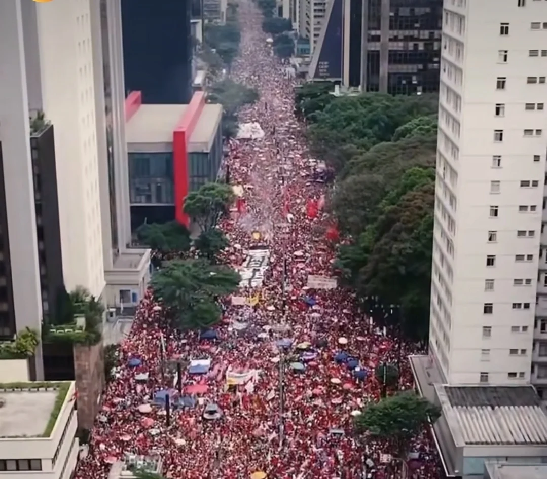 Último ato de Lula na Av. Paulista