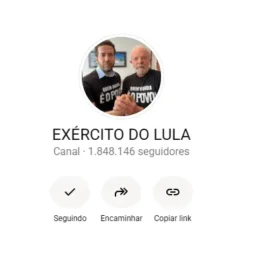 Campanha de Lula registra canal ‘Exército do Lula’ no TSE após ordem de suspensão