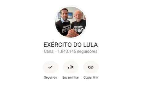 Campanha de Lula registra canal ‘Exército do Lula’ no TSE após ordem de suspensão