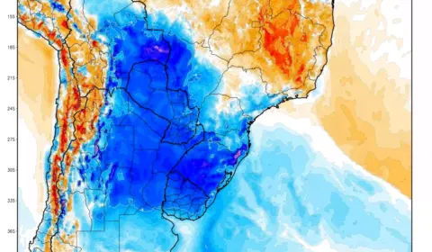 Temperaturas abaixo de 5ºC são registradas no Sul, e há previsão de geadas