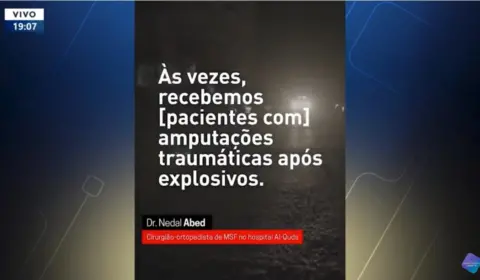 Ortopedista de Gaza relata situação deplorável em hospital