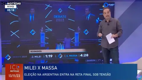 Sergio Massa vence último debate contra Javier Milei na Argentina, avalia Rodrigo Vianna