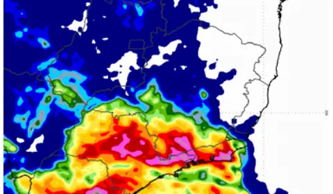 Inmet alerta para fim de semana com temporais no Sudeste e Centro-Oeste