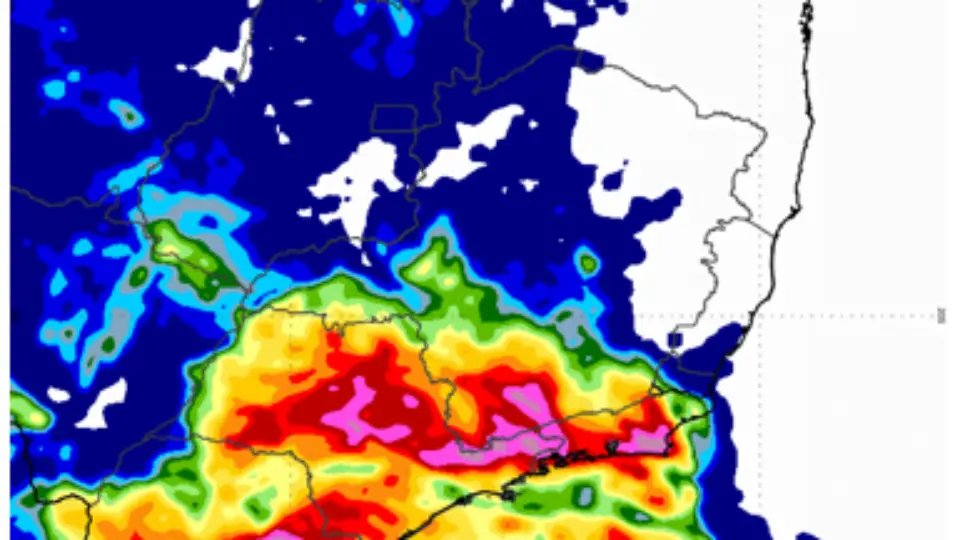 Inmet alerta para fim de semana com temporais no Sudeste e Centro-Oeste