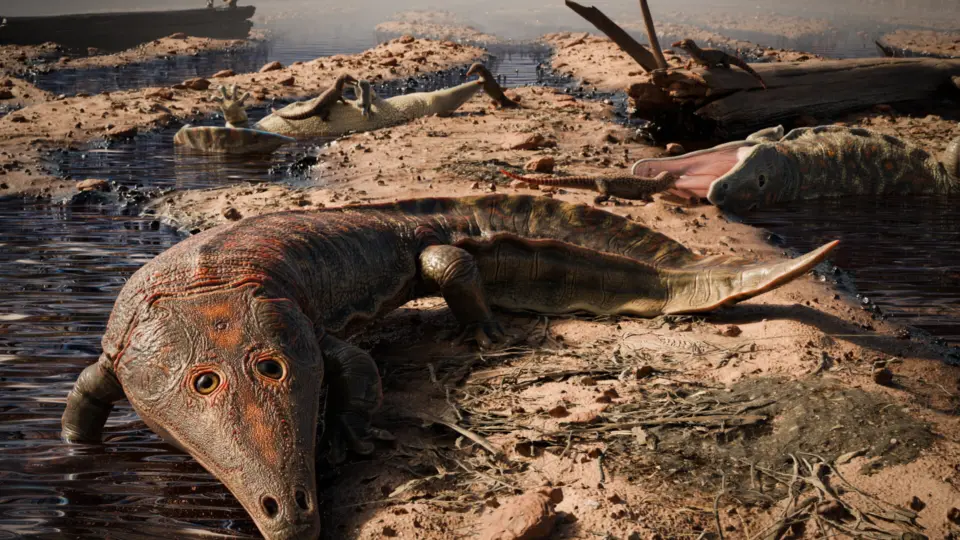 Paleontólogos encontram fóssil de anfíbio gigante no interior do Rio Grande do Sul