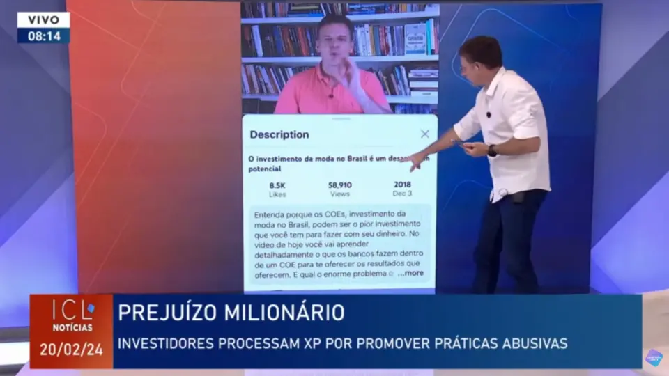 Eduardo Moreira comenta denúncias de investidores contra a XP