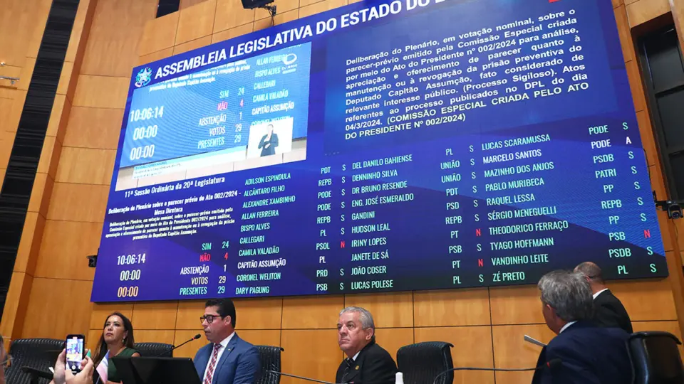 Assembleia Legislativa do ES revoga prisão de deputado bolsonarista