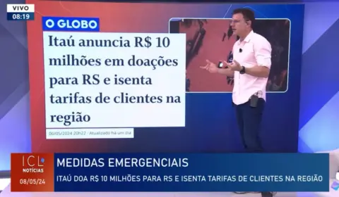 ‘Com lucro bilionário recorde, Itaú anuncia doação irrisória ao RS’, diz Eduardo Moreira