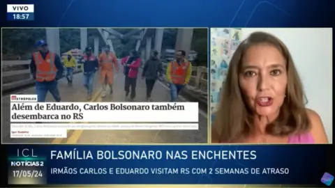 Cristina Serra, sobre Eduardo Bolsonaro no RS: ‘Isso é comportamento de abutre’