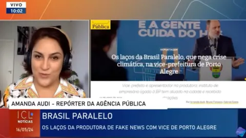 Amanda Audi, da Agência Pública, revela ligações entre prefeitura de Porto Alegre e Brasil Paralelo