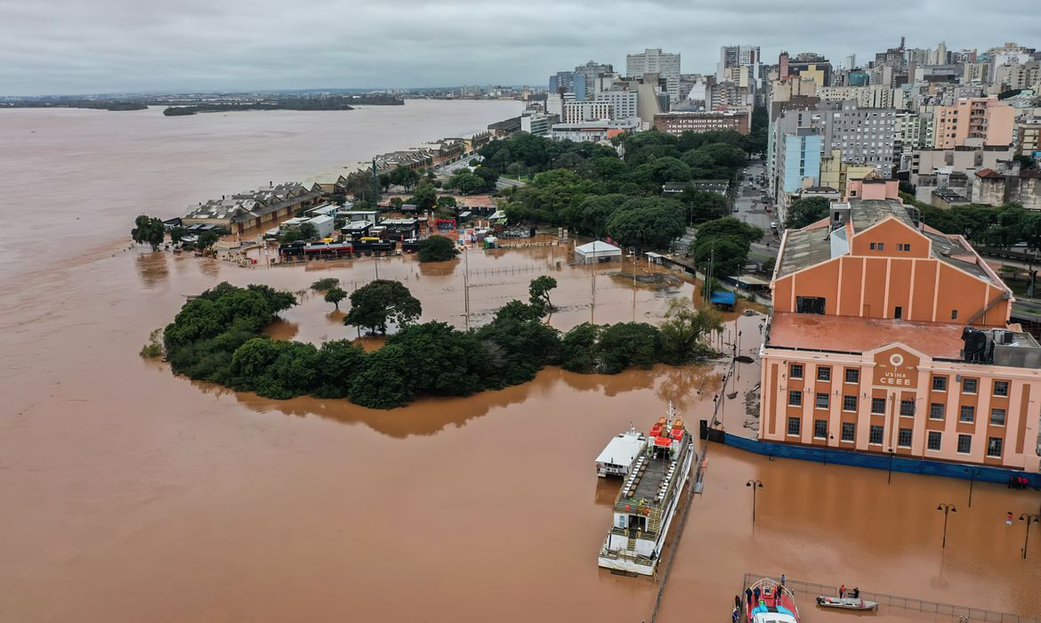 Rio Guaíba volta a subir (Gilvan Rocha/Agência Brasil)