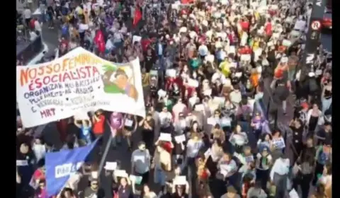 Manifestação em SP contra PL do Estupro tem Arthur Lira como alvo