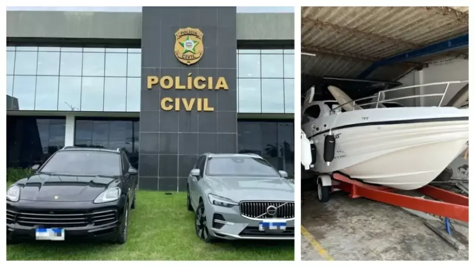 Jogo do tigrinho: polícia apreende carros e lancha de influenciadores em AL