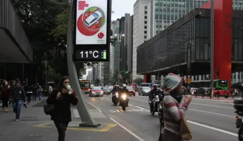 Onda de frio chega ao Sul e derruba a temperatura em grande parte do Brasil