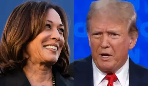 Nova pesquisa para eleição nos EUA: Kamala tem 44% e Trump, 42%