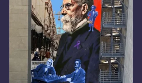 Projeto Negro Muro prepara mural de 18 metros na ABL em homenagem a Machado de Assis