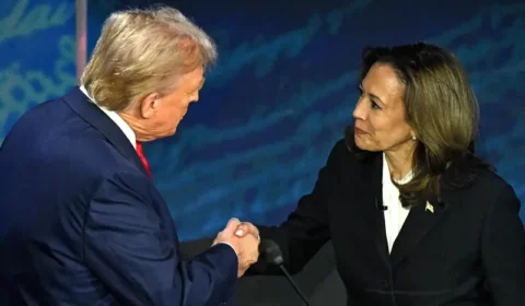 Kamala Harris deixa Donald Trump na defensiva em debate repleto de troca de farpas