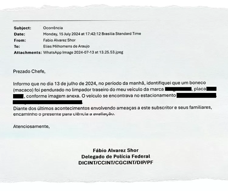 E-mail do delegado