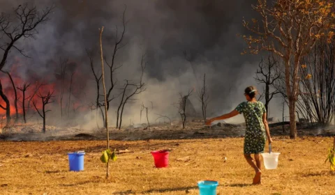 PF abre inquérito para investigar incêndio em Brasília