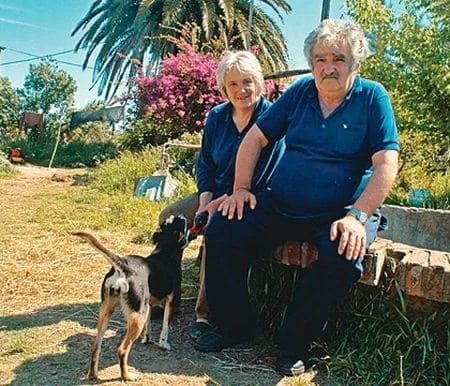 Pepe Mujica e sua esposa Lucía Topolansky. Foto: Corriere Della Sera