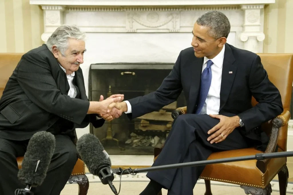 Pepe Mujica e Barack Obama na Casa Branca. Foto: Jonathan Ernst/REUTERS