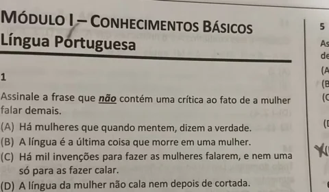 Questões de concurso em Macaé (RJ) são anuladas por conteúdo machista