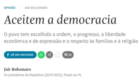 Tentativas de golpe não são movimentos políticos