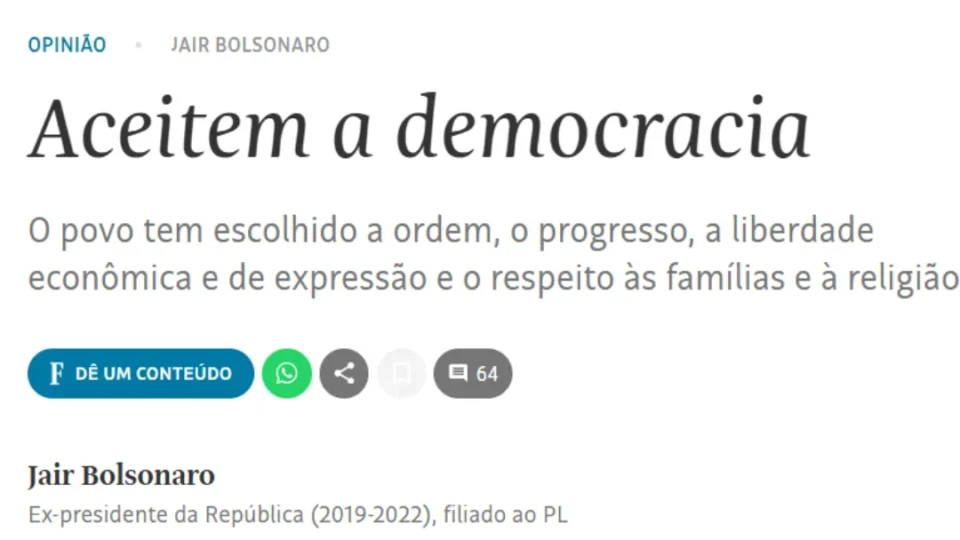 Tentativas de golpe não são movimentos políticos