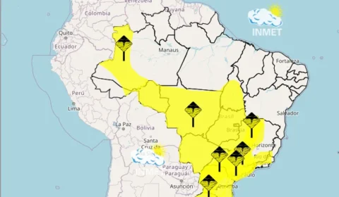 Domingo com previsão de chuva forte em várias partes do país 