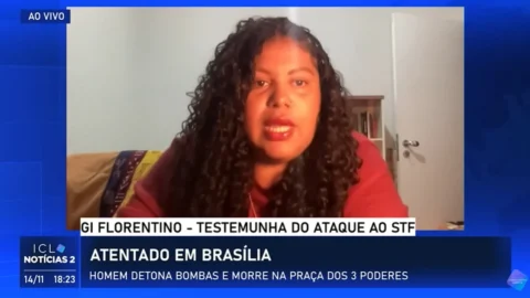 Gi Florentino conta detalhes do que viu na porta do STF no momento das explosões