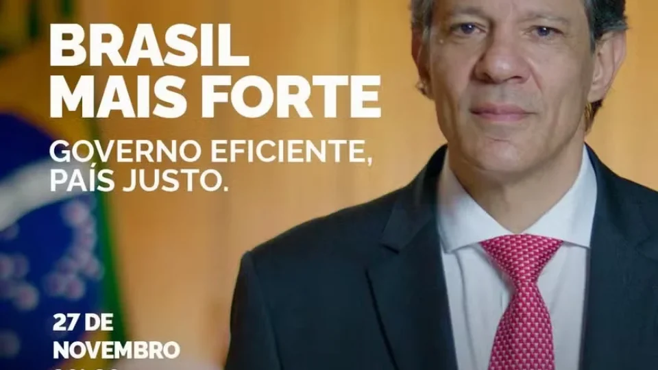 O anúncio de Haddad em dois atos nas redes sociais