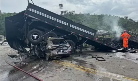 Motorista de caminhão suspeito de causar grave acidente na BR-116 se entrega à polícia