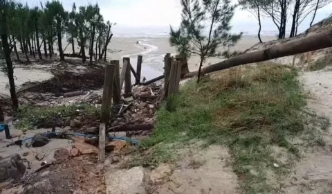 Tsunami meteorológico atinge litoral sul de Santa Catarina