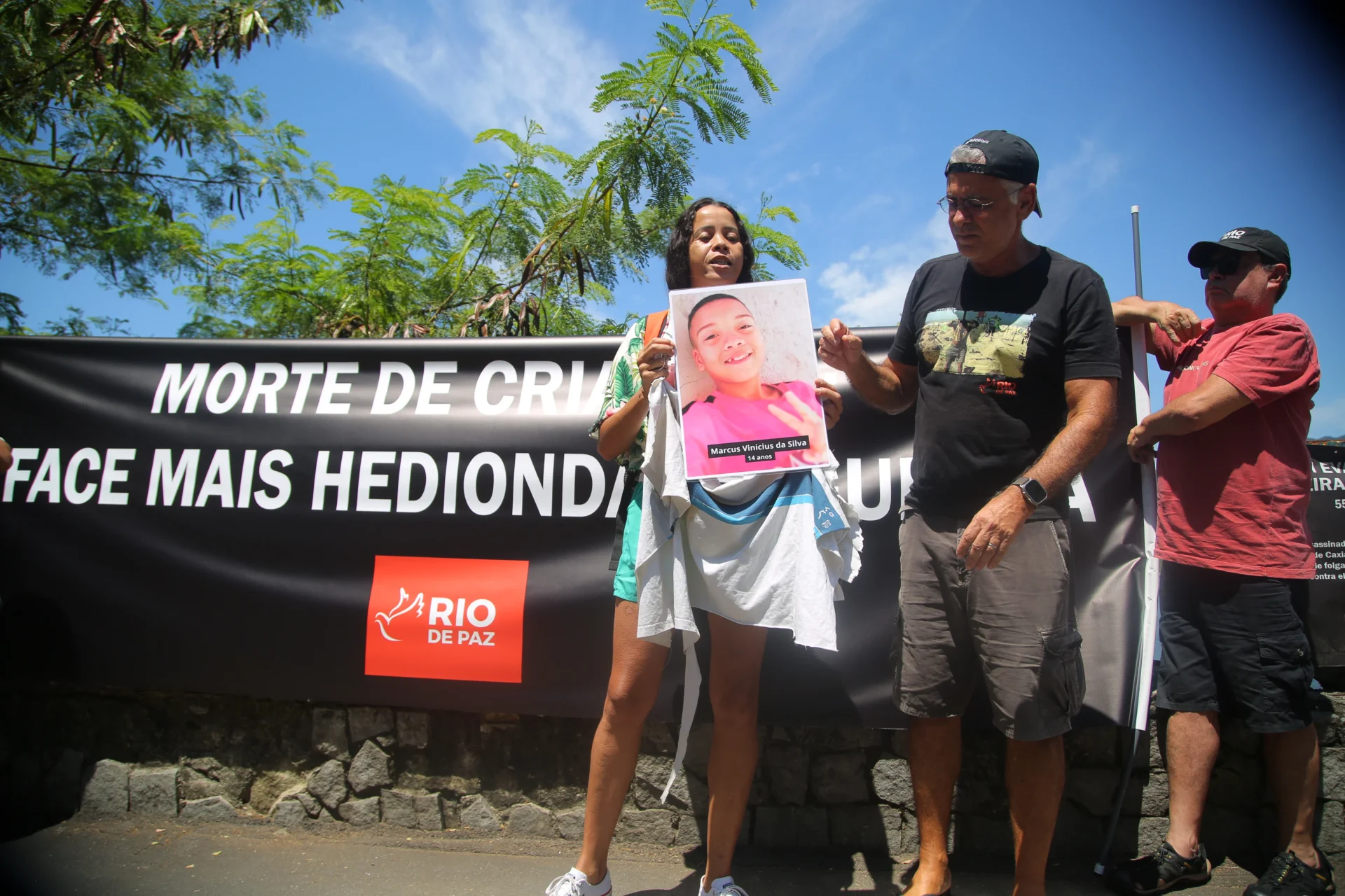 Bruna, mãe de Marcus Vinícius. Foto: Rafael Henrique Brito/Rio de Paz