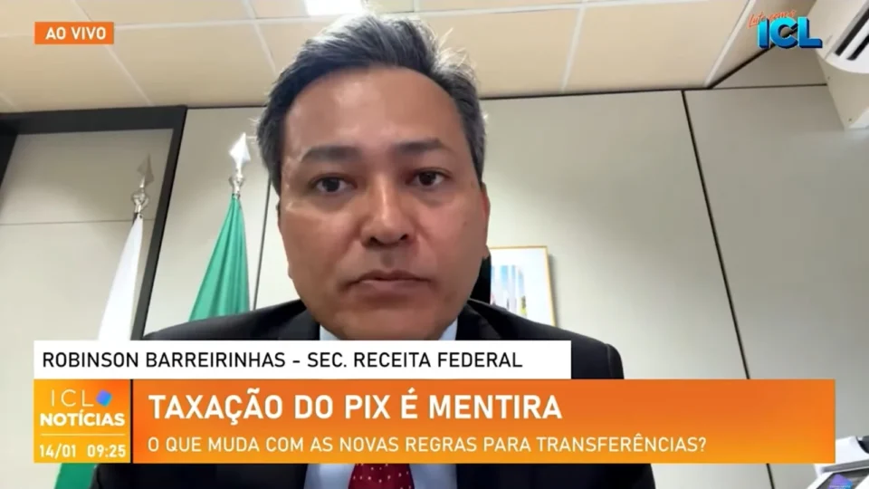 Assista à entrevista completa do secretário da Receita sobre a nova regra do Pix