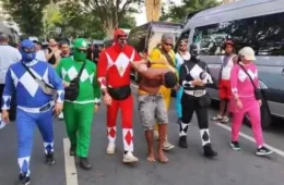 Veja vídeo: policiais civis realizam abordagem fantasiados de Power Rangers